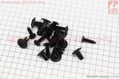 Фото товару – Кріплення пластику "кліпси з різьбою" к-кт 10шт (чорний) Suzuki LET'S