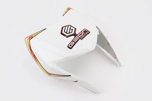 Фото товара &ndash; X-Road Light 200-250 пластик - обтекатель фары, БЕЛЫЙ с оранжевым рисунком, тип 2