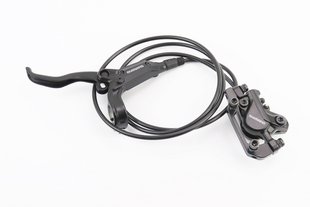 Фото товара – Тормоз Disk-brake гидравлический задний (F180/R160мм), чёрный BR-M447/BL-M445 (левая ручка)