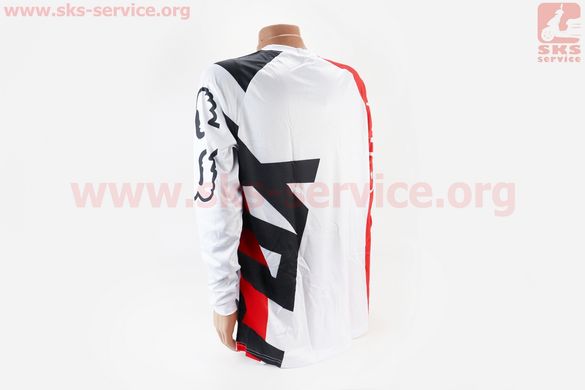 Фото товару – Футболка (Джерсі) чоловіча XL-(Polyester 100%), довгі рукави, вільний крій, червоно-біло-чорна, НЕ оригінал