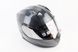 Шлем модуляр, закрытый с откидным подбородком+откидные очки BLD-162 М (57-58см), "КАРБОН" глянец, фото – 1